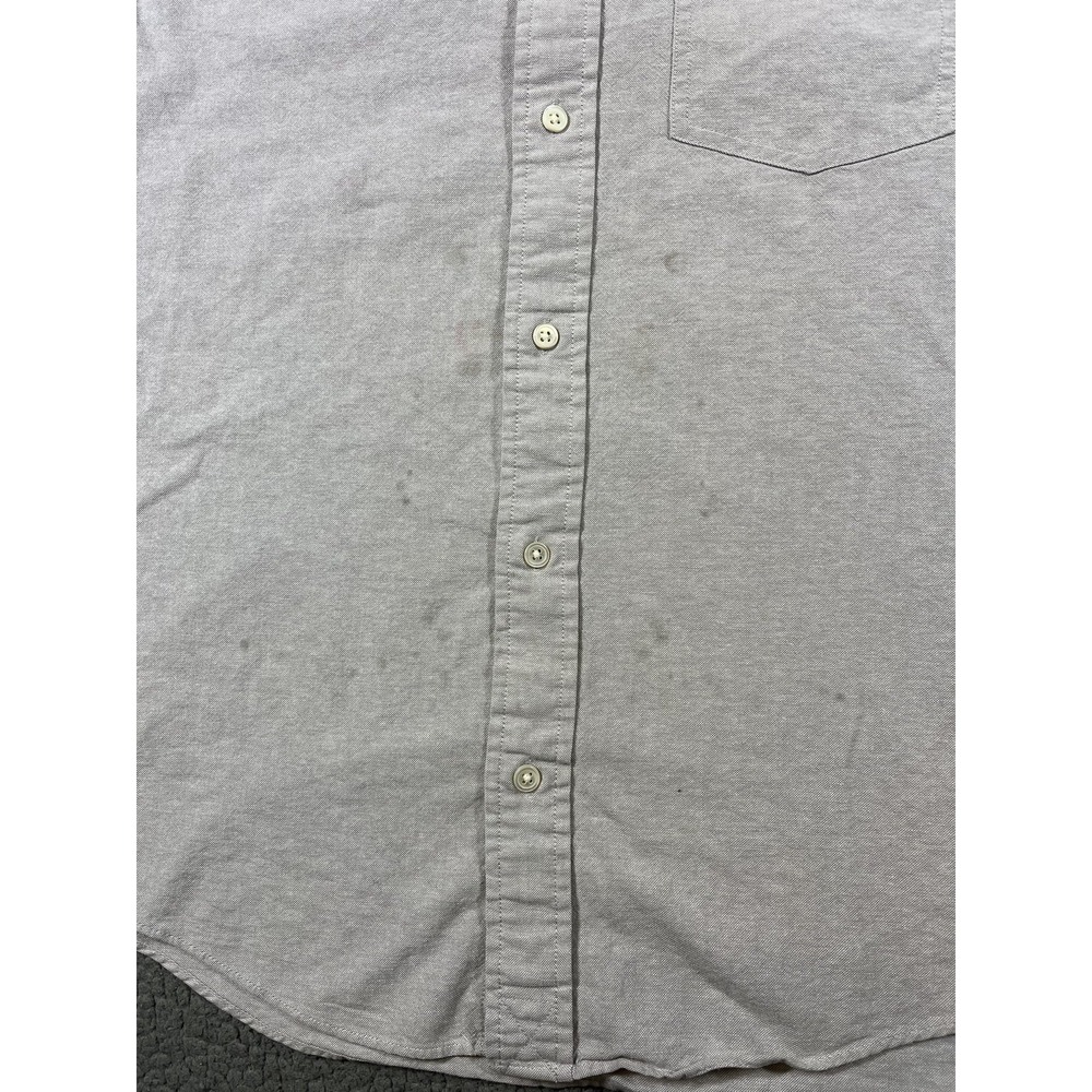 Jack Spade Shirt Mens Medium Gray Oxford Button Down Long Sleeve Cotton Casual - Picture 5 of 15